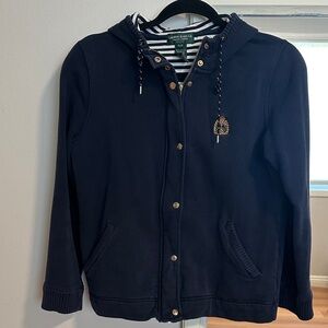 Lauren Ralph Lauren Navy Hooded Jacket